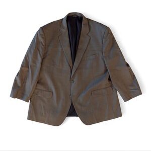 JOS A‎ BANK Traveler’s Men’s Sport Coat Blazer 2-Button Gray Wool Jacket 50R